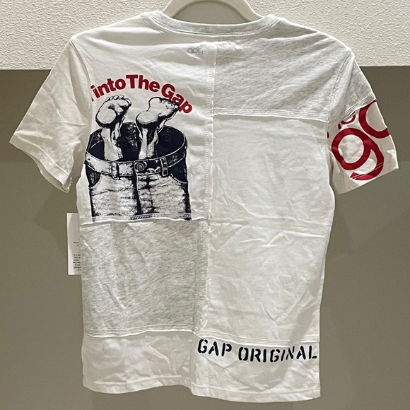 NWT GAP Logo Remix Patchwork Tee (Size M) - Picture 2 of 4